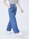 Doyou Know MC Women s Waist Banding Straight Fit String Jeans Blue Pants DO3242PT66 - DOYOUKNOWMC GOLF WEAR - BALAAN 1