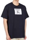 Men's Prorsum Label Cotton Short Sleeve T-Shirt Smoke Navy - BURBERRY - BALAAN 6