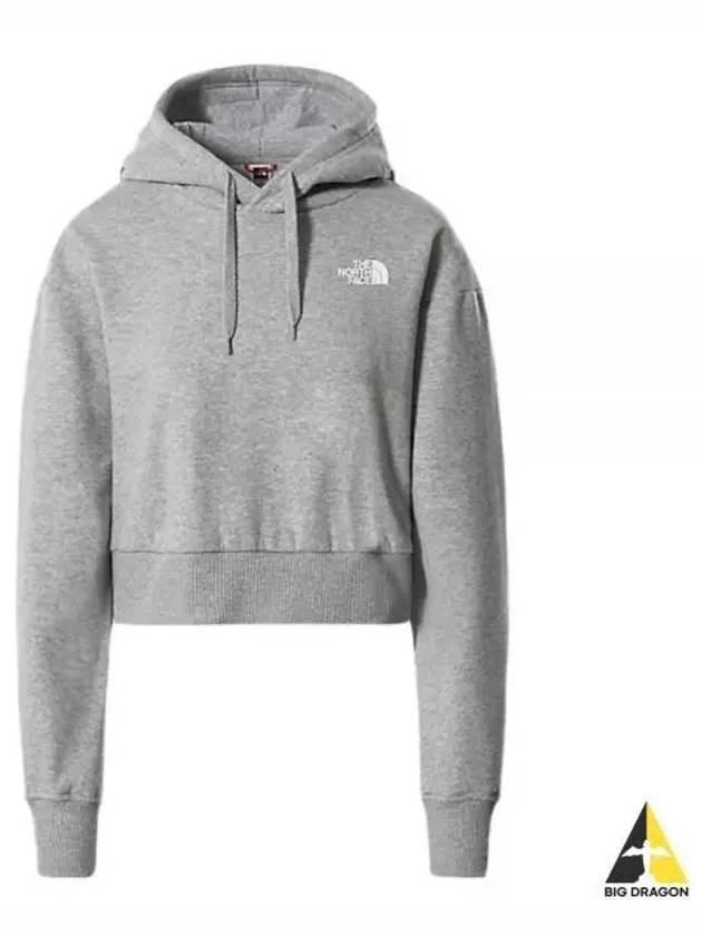 Women's Classic Pullover Cropped Cotton Hoodie Grey - THE NORTH FACE - BALAAN 2