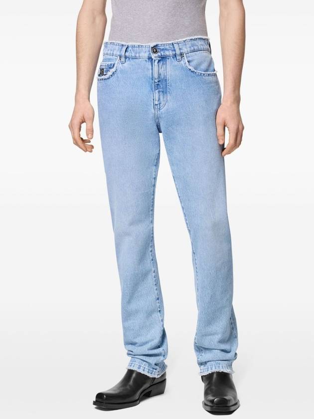 VERSACE PANT DENIM RAW CUT - VERSACE - BALAAN 3