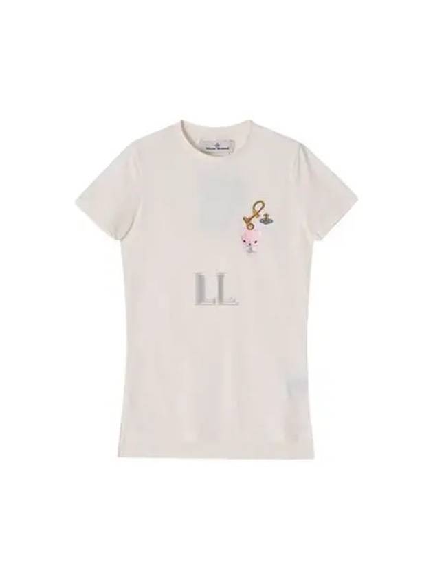 ORB Bear Short Sleeve T-Shirt White - VIVIENNE WESTWOOD - BALAAN 2