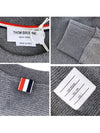 4 Bar Stripe Open Raschel Stitch Sweatshirt Grey - THOM BROWNE - BALAAN 9