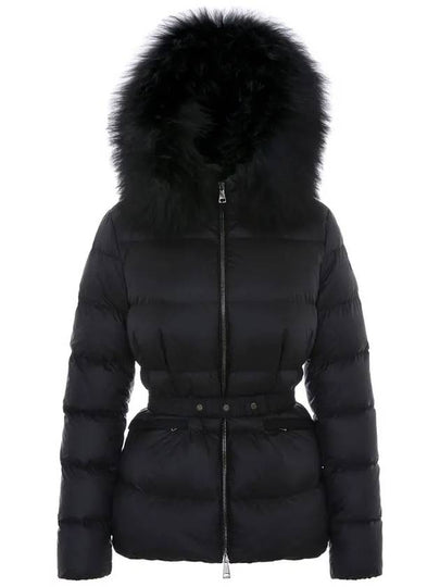 1A00095 595FE 999 BOED Women s Black Fur Short Padding - MONCLER - BALAAN 2