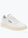 Medalist Leather Low Top Sneakers White - AUTRY - BALAAN 2