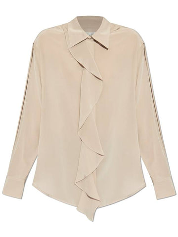 Victoria Beckham Silk Shirt, Women's, Cream - VICTORIA BECKHAM - BALAAN 1