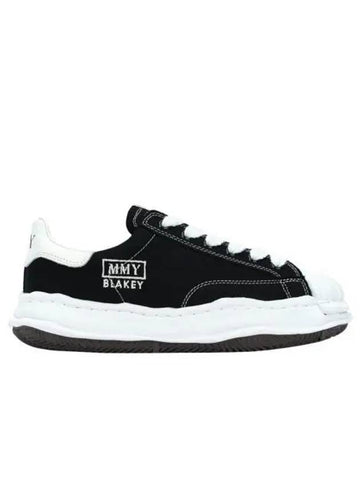 Product with box partially damaged Blakey OG sole canvas low top sneakers black white 231643 - MAISON MIHARA YASUHIRO - BALAAN 1