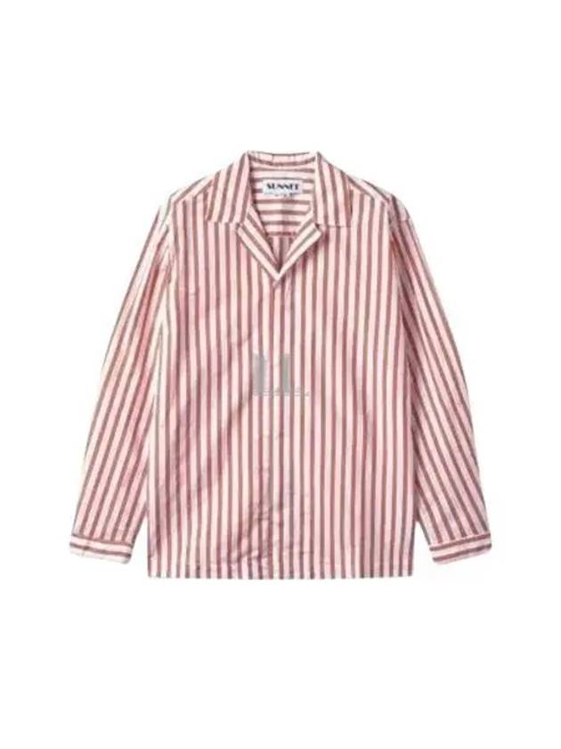 Stripe Poly Silk Long Sleeve Shirt Off White Red - SUNNEI - BALAAN 2