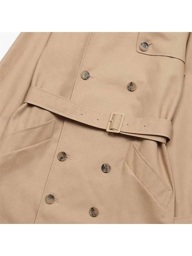 Greta double-breasted cotton trench coat beige - A.P.C. - BALAAN 6