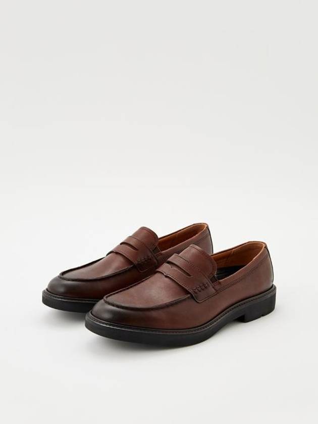 Metropole London Leather Loafers Brown - ECCO - BALAAN 4