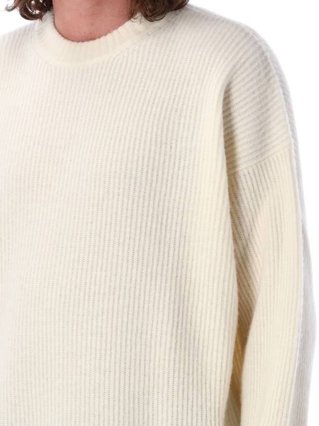 ribbed knit top white - GOLDEN GOOSE - BALAAN 4