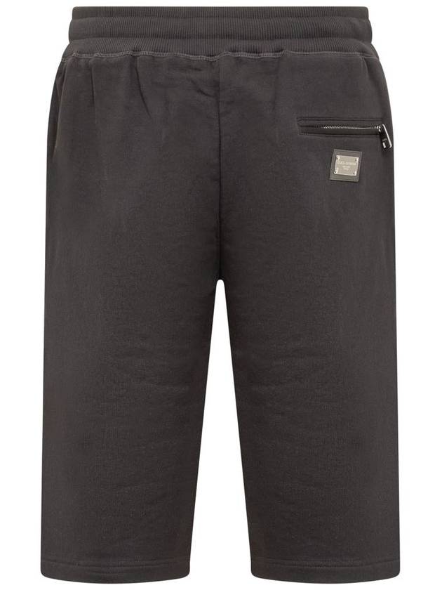 Men's Essential Logo Jersey Jogging Shorts Black - DOLCE&GABBANA - BALAAN 3