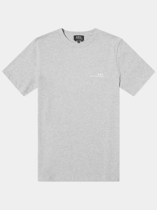 Men's Item Logo Short Sleeve T-Shirt Grey - A.P.C. - BALAAN 2