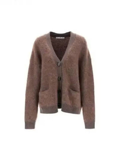 Wool Mohair Cardigan Brown - ACNE STUDIOS - BALAAN 2