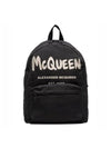 Graffiti Metropolitan Backpack Black - ALEXANDER MCQUEEN - BALAAN 1