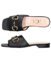 Horsebit Mule Black - GUCCI - BALAAN.