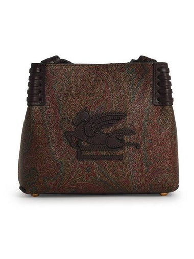 Etro 'Libra' Brown Jacquard Crossbody Bag - ETRO - BALAAN 1