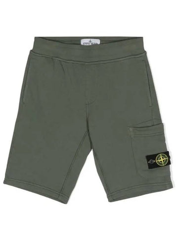 Stone Kids 6 10 Cargo Bermuda Khaki - STONE ISLAND - BALAAN 1