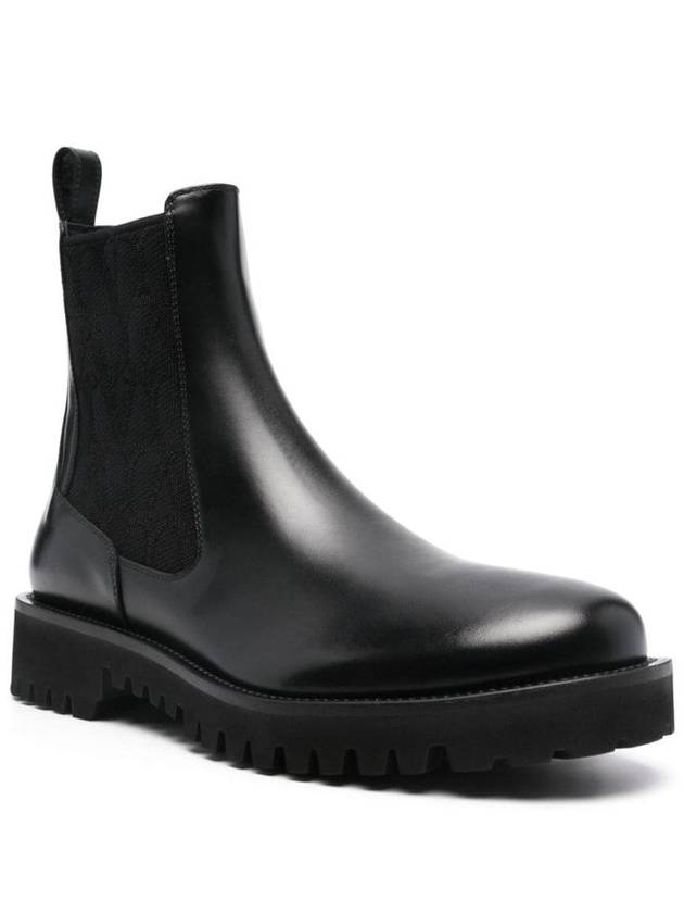 Valentino Garavani Black Leather Boots - VALENTINO - BALAAN 3