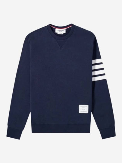 4 Bar Loopback Jersey Sweatshirt Navy - THOM BROWNE - BALAAN 2