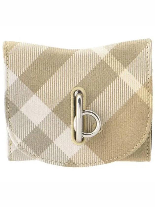 Rocking Horse Check Half Wallet Beige - BURBERRY - BALAAN 2