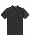 Men's Red Embroidered Logo Polo Shirt Black - POLO RALPH LAUREN - BALAAN 2