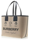 Prorsum Label Print London Cotton Tote Bag Beige - BURBERRY - BALAAN 4