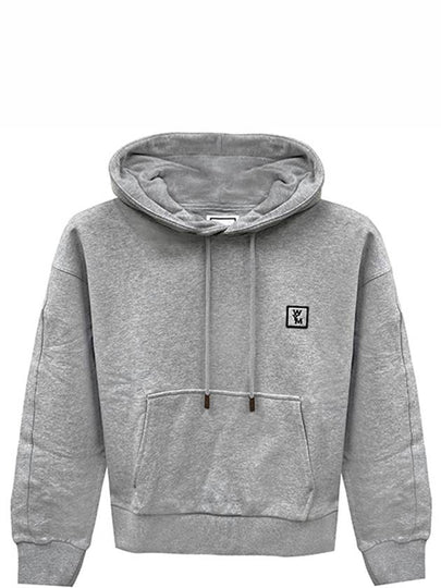 Back Logo Cotton Hoodie Grey - WOOYOUNGMI - BALAAN 2