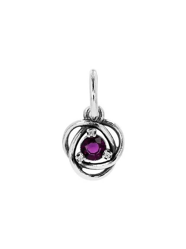 February Eternity Circle Dangle Bracelet Charm Silver Purple - PANDORA - BALAAN 2