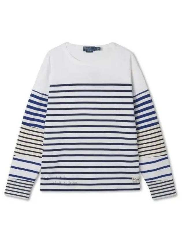 Classic fit striped jersey t shirt white - POLO RALPH LAUREN - BALAAN 1