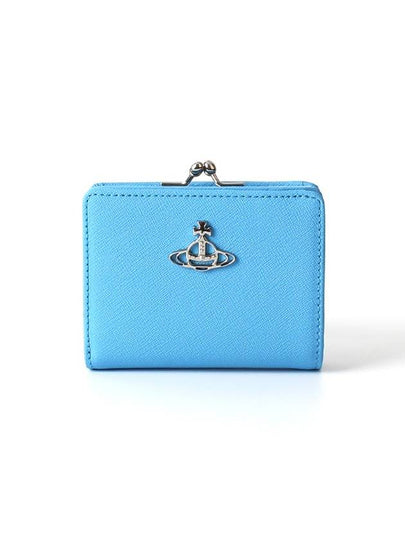 Saffiano Coin Pocket Half Wallet Sky - VIVIENNE WESTWOOD - BALAAN 2