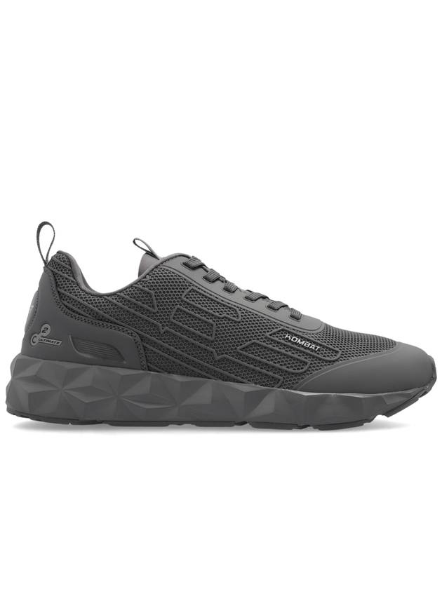 EA7 Emporio Armani Lace-up Sports Shoes, Men's, Grey - EMPORIO ARMANI - BALAAN 1