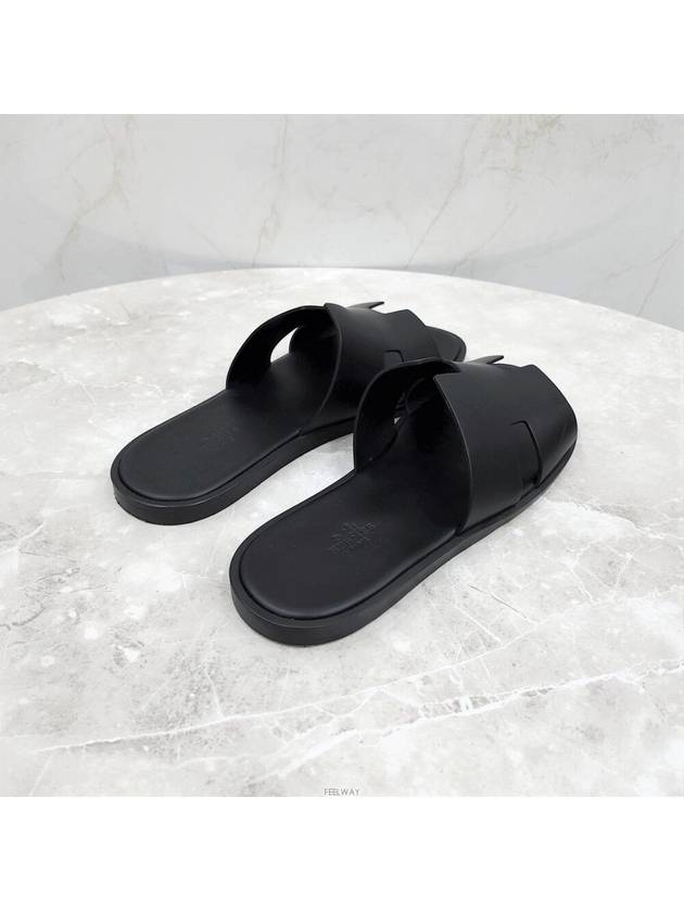 Lux You New Product 41 Izmir Sandal Slippers Black H041141ZH01 - HERMES - BALAAN 5