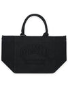 Embroidered Logo Cotton Tote Bag Black - GANNI - BALAAN 2