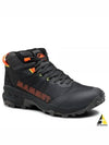 Sertig II Mid Hiking High Top Sneakers Dark Titanium Vibrant Orange - MAMMUT - BALAAN 2