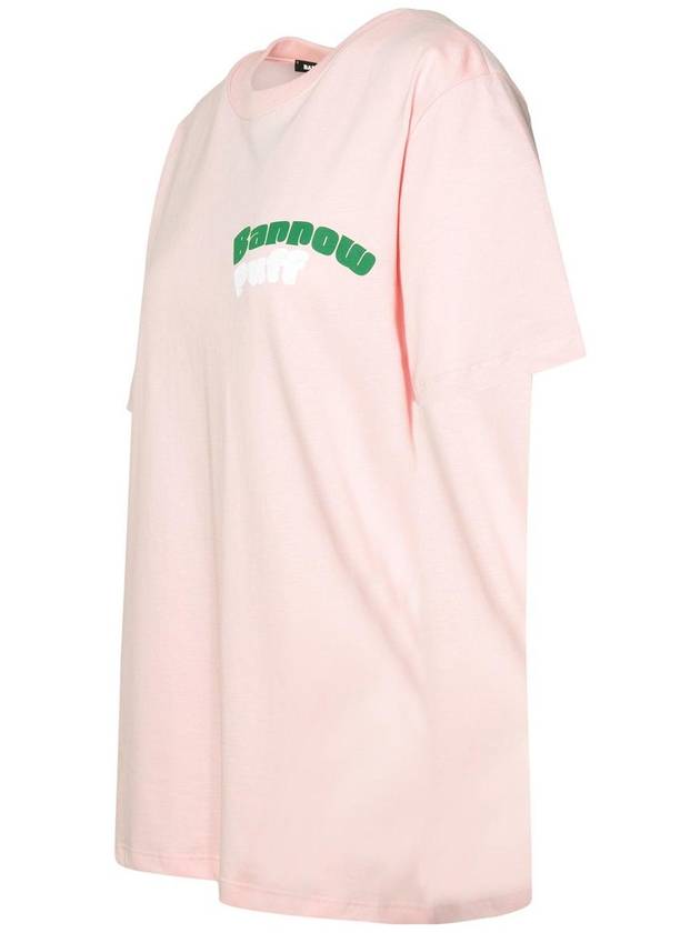 Barrow Pink Cotton T-Shirt - CLAIRE BARROW - BALAAN 2