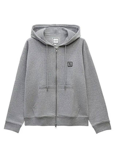 Back Logo  Zip-Up Hoodie Grey - WOOYOUNGMI - BALAAN 1