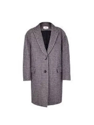 Limiza check pattern coat gray MA099922A084EECBK 1131138 - ISABEL MARANT - BALAAN 1