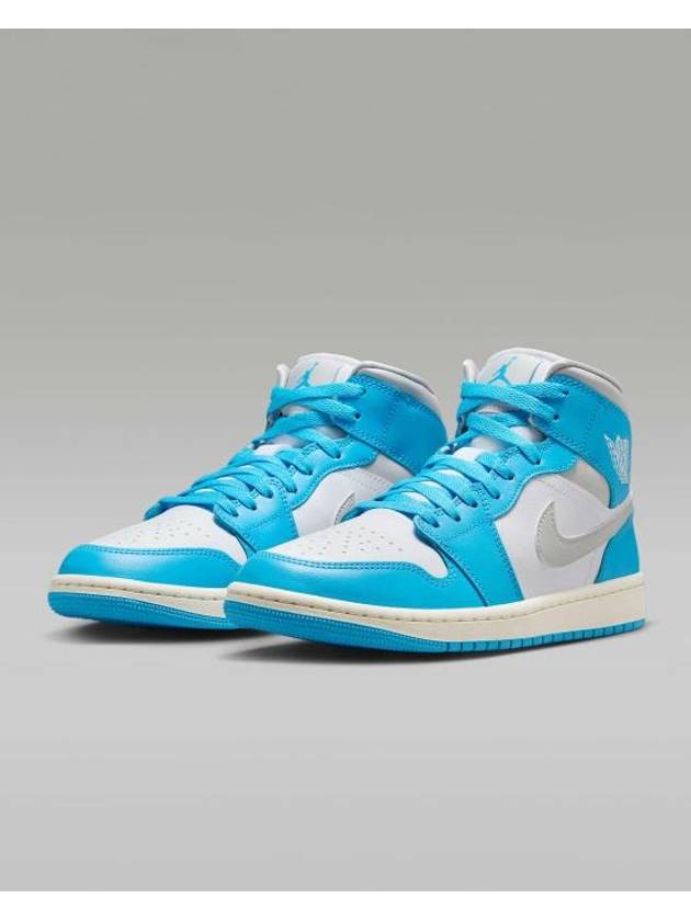 Air Jordan 1 High Top Sneakers Dark Powder Blue White - NIKE - BALAAN 4