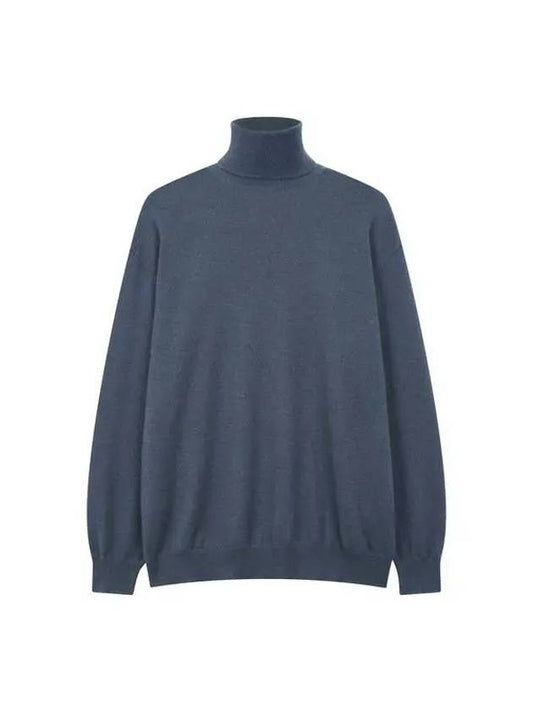 Shimaeul 8th Anniversary 10 ePoint 9 8 Women s Cashmere Turtleneck Knit Dark Blue 270949 - BRUNELLO CUCINELLI - BALAAN 1