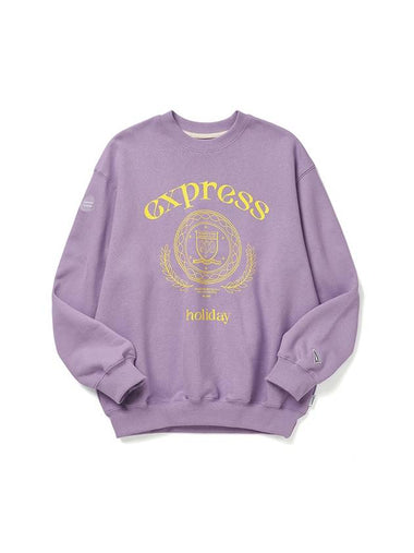 Logo Sweatshirt Light Purple - EXPRESSHOLIDAY - BALAAN 1