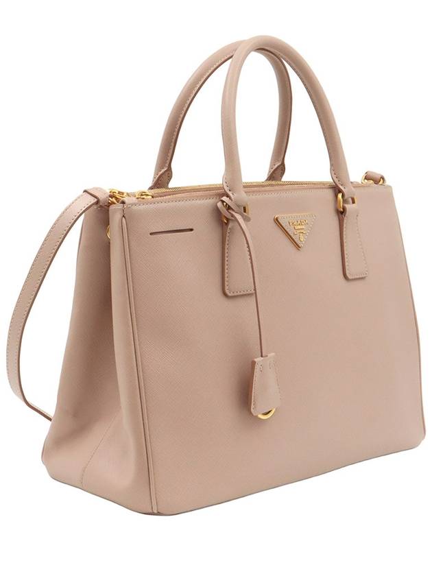 Pink Beige Saffiano Lux Gold Triangle 2WAY - PRADA - BALAAN 3