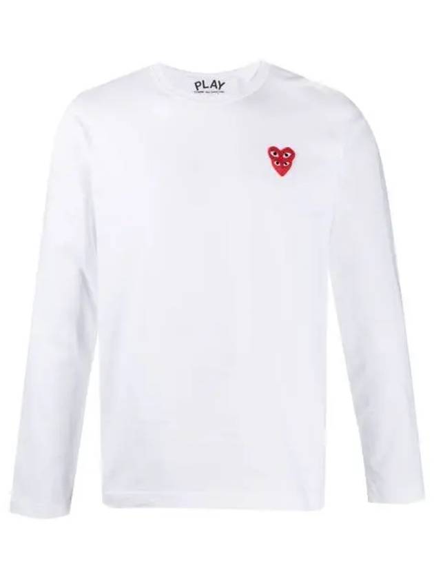 Double Red Wappen Men s Long Sleeve T Shirt AZ T292 051 2 - COMME DES GARCONS - BALAAN 1