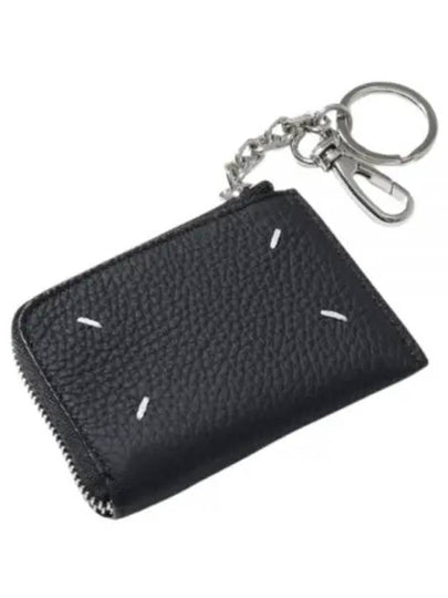 Key Ring Zipper Card Wallet Black - MAISON MARGIELA - BALAAN 2