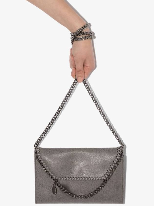 silver Falabella mini shoulder bag light gray - STELLA MCCARTNEY - BALAAN 4