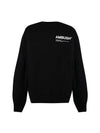 Men's Workshop Logo Print Sweatshirt Black - AMBUSH - BALAAN 1