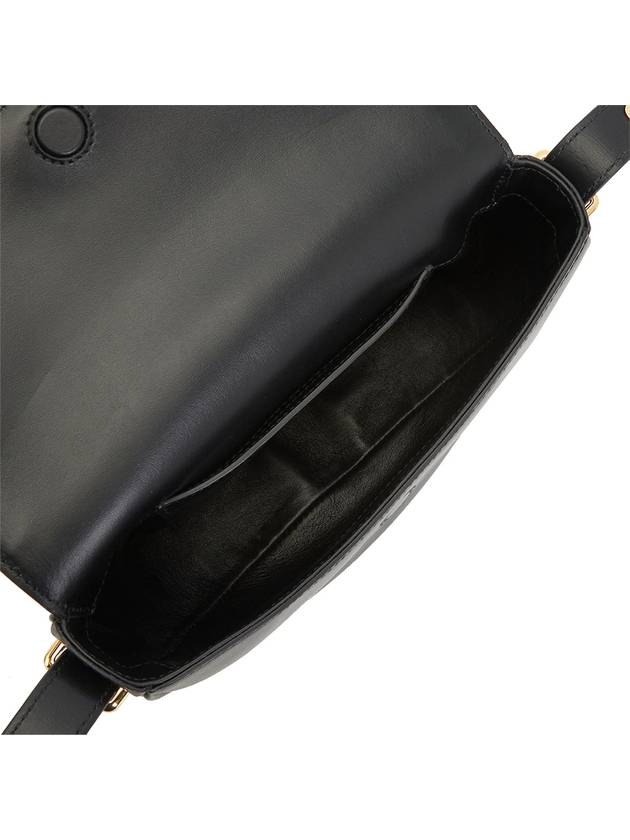 Arque Leather Shoulder Bag Black - PRADA - BALAAN 7