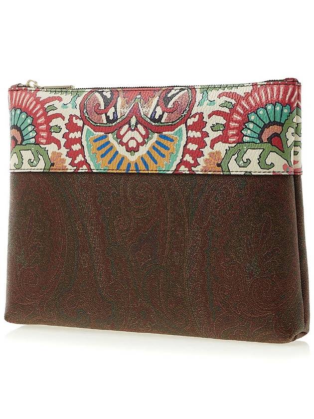 Paisley Clutch Bag Brown - ETRO - BALAAN 3