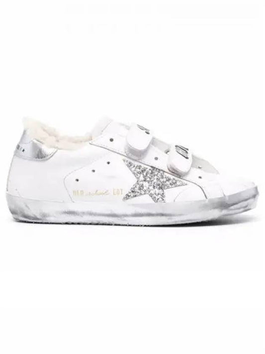 Old School Glitter Low Top Sneakers Silver White - GOLDEN GOOSE - BALAAN 2