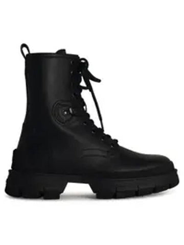 Hevea Leather Walker Boots Black - MONCLER - BALAAN 1