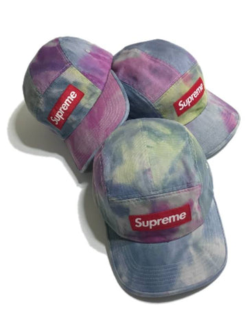 Washed Chino Twill Camp Cap Tie Dye Multi Color Washed Chino Twill Camp Cap - SUPREME - BALAAN 1